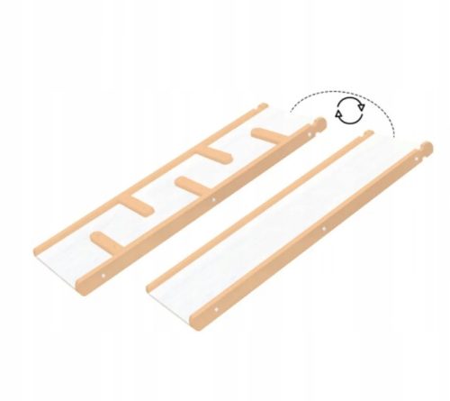  Mini-Doppelseitenrutsche aus Holz