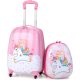  Kinderkoffer mit Rucksack, Kinderwagen, Kindergepäck auf Rollen