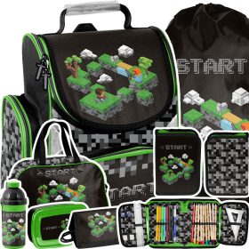    SCHULTASCHE PASO Rucksack MINECRAFT Klasse 1-3 START + 6 weitere Produkte