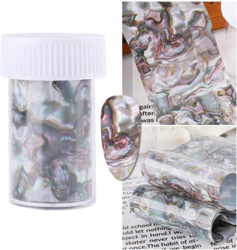  TRANSFERFOLIE FÜR NAGELDEKORATION HYBRID SHELL OYSTER MARBLE