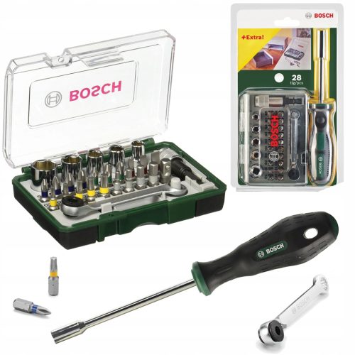  Schraubendreher mit Bosch-Bits, 28 Elemente