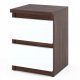  NACHTSCHRANK Tisch mit 2 Schubladen Wenge Eiche Weiß Matt