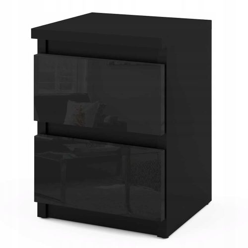 STV Meble Nachttisch 40x30x30 cm schwarz