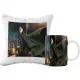  LOKI-SERIE BECHER- UND KISSENSET, GESCHENKIDEE FÜR EINEN GRAFIK-FAN