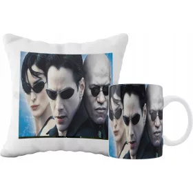    MATRIX-SERIE BECHER- UND KISSENSET, GESCHENKIDEE FÜR EINEN FAN, MUSTER