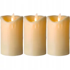  LED-Kerze mit beweglicher Flamme 10 cm