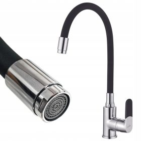  Invena Joga bodenstehender Küchenarmatur, schwarz