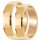  ABGEFASTETE GOLDRINGE, PAAR 375, 5 mm, KOSTENLOSE GRAVUR