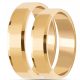  ABGEFASTETE GOLDRINGE, PAAR 375, 5 mm, KOSTENLOSE GRAVUR