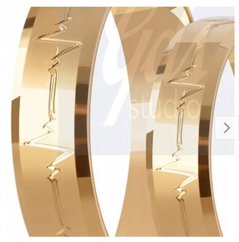  GOLDENE TRAURINGE Linia Życia PR 375 5mm PAAR