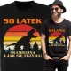  Vatertags-T-Shirt Tatosaur Retro, schwarz