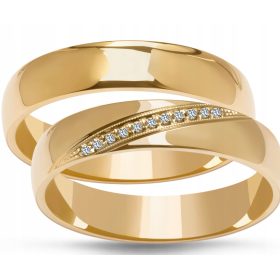  VERZIERTE TRAURINGE AUS GOLD – PAAR PR 585 5 mm