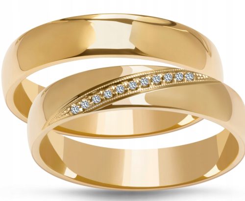  VERZIERTE TRAURINGE AUS GOLD – PAAR PR 585 5 mm