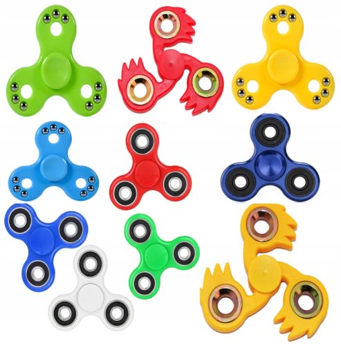  ANTI-STRESS-SPIELZEUG, GADGET FÜR ALLE, HANDSPINNER, 10ER-SET SPINER
