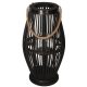 BAMBUSLATERNE, SCHWARZE RATTANLATERNE, 60 CM