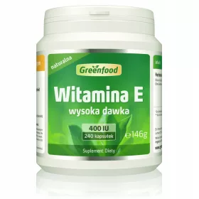   Vitamin E 400 IU Kapseln von Greenfoods – Hochdosierter Zellschutz