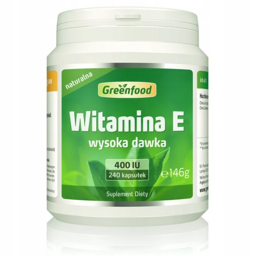 Vitamin E 400 IU Kapseln von Greenfoods – Hochdosierter Zellschutz