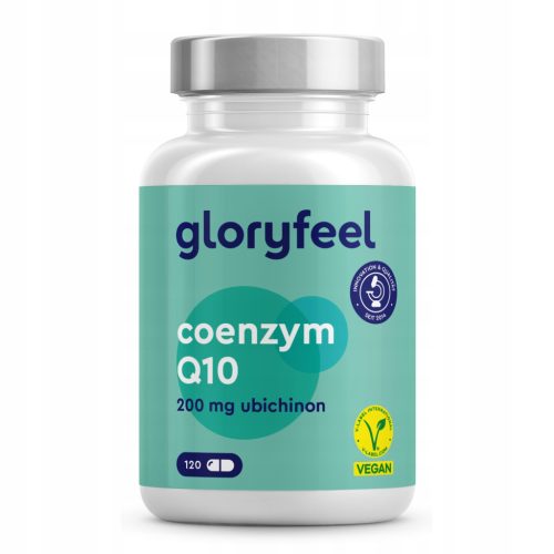 Gloryfeel Koenzym Q10 Kapseln - 120 Stück, Hohe Dosierung 200 mg, 100% Vegan