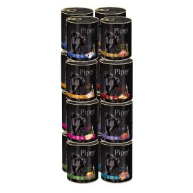    DOLINA NOTECI PIPER Nassfutter für Hunde, Geschmacksmischung, 16 x 800 g