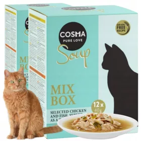    Cosma Suppe 12 x 40g Geschmacksmischung in getreidefreier Brühe