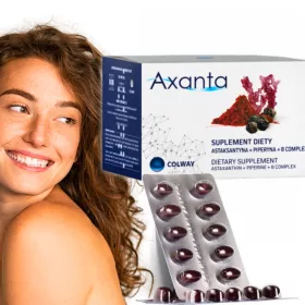   Axanta COLWAY mit Astaxanthin und Piperin + Vitamin B-Komplex, 60 Kapseln