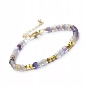  Armband Stein Fluorit Hämatit