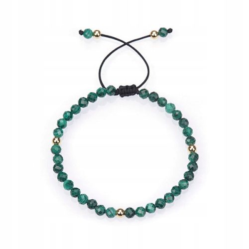  Damen-Armband aus Naturstein Malachit 4 mm