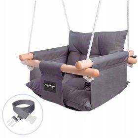    Kinderschaukel, weiche Kissen für Haus und Garten, 180 cm, CE-sicher, 25 kg