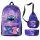  STICH SCHULRUCKSACK-SET BLEISTIFTETUI TASCHE 3IN1, Lilo und Stitch, Mehrfarbig