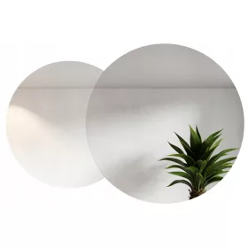  Runder Doppelspiegel 80cm und 60cm - 110cm Links