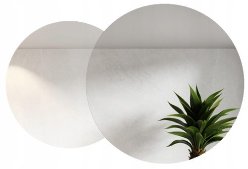  Runder Doppelspiegel 80cm und 60cm - 110cm Links