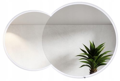  Runder Spiegel Doppel-LED 80cm und 60cm - 110cm Links