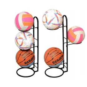    Ballständer für 3 Stück – Fußball, Netzball, Basketball