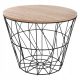  Atmosphera Couchtisch rund 38 x 38 x 30,5 cm schwarz