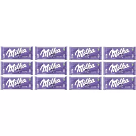 12x 100g MILKA Alpenmilch Schokolade, Halber Karton