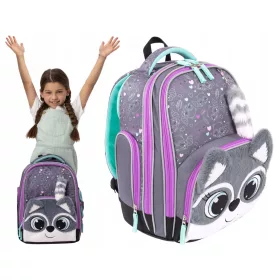 Schulrucksack Bambino Racoon - Ultraleicht und mit Stil