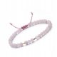  Damen-Armband aus Naturstein, Rosenquarz, 4 mm