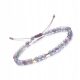  Damen-Strangarmband Naturstein Fluorit 4mm