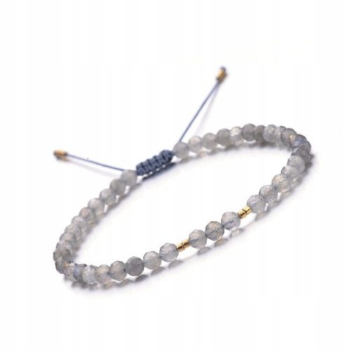  Damen-Armband aus Naturstein Labradorit 4 mm