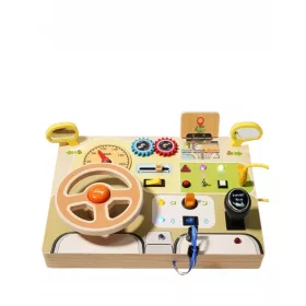    MONTESSORI, SENSORISCHES BOARD, FÜR REISE, LICHT, SOUNDEFFEKTE, LENKRAD