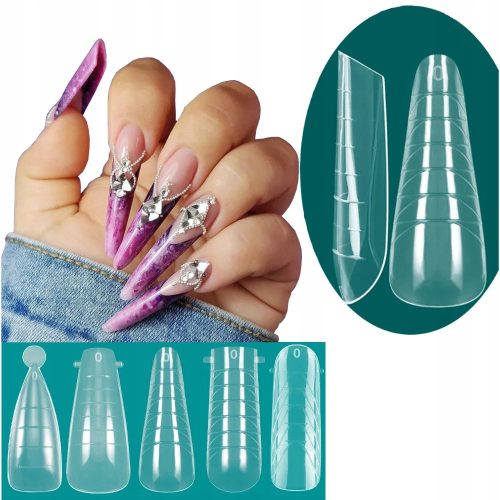  OBERFORMEN DUAL FÜR ACRYLGEL 120 STÜCK 5 FORM RUSSISCHE MANDEL BALLERINA