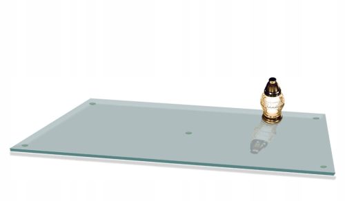  STAND AUS GEHÄRTETEM GLAS FÜR EINEN BLUMENGRAD, 90x52