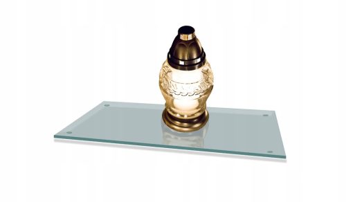  Friedhofsständer für Kerzen, Blumen, 52 x 30, transparent, für ein Denkmal