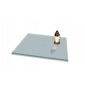  STAND AUS GEHÄRTETEM GLAS FÜR EINEN BLUMENGRAD, 60x52