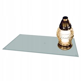    Friedhofsständer für Kerzen, Blumen, 52 x 35, transparent, für ein Denkmal