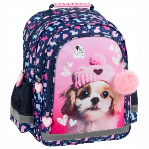 Schulrucksack für Grundschülerinnen 1.-3. Klasse - Derform Hunde-Design