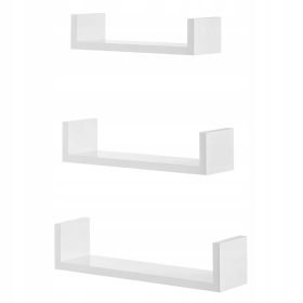  Songmics MDF-Regal 30 x 10 cm weiß