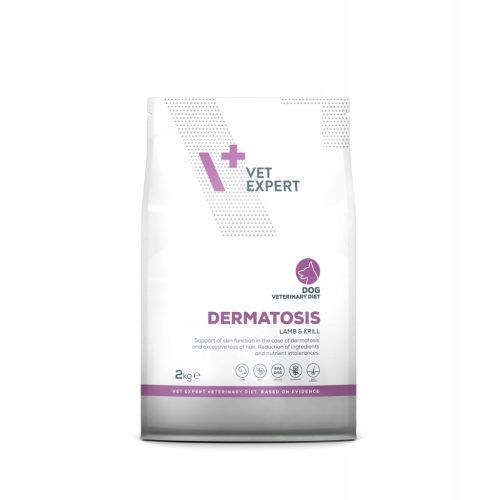  VET EXPERT DERMATOSIS DOG LAMB&KRILL 2 kg Trockenfutter für Hunde