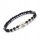  Spinell-Armband, Naturstein, Gummiband, facettiert, 4 mm
