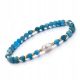  Apatit-Armband, Naturstein, Gummiband, facettiert, 4 mm